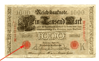 тысяча марок 1910 года